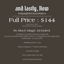 Load image into Gallery viewer, ⚡ SALEM, MA Day Trip - October 30th 2021